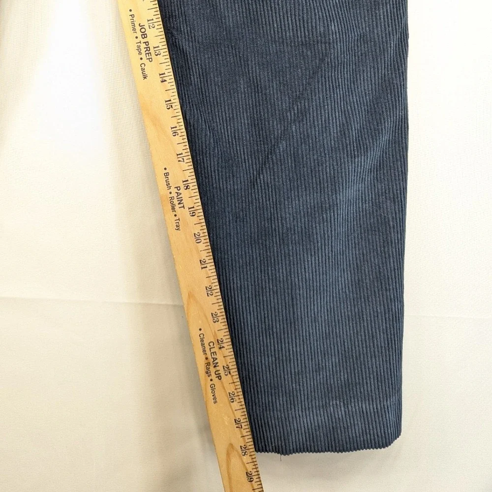LL Bean Comfort Waist Corduroy Pants Size 35 Navy Blue‎ Men Casual 35 x 28